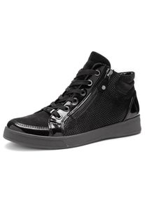 Ara, Damen, Sneakerboots &raquo;ROM&laquo; Hightop Sneaker, Schn&uuml;rboots in Bequemweite G (= weit), schwarz, 4,5 (37,5), schwarz, Schn&uuml;rboots mit zus&auml;tzlichem 