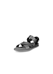 Ecco, Damen, Sandale &raquo;Ecco SAMARA W&laquo; , Sommerschuh, Urlaubsandale, Sandalette mit Klettverschluss, schwarz, 41, Aus weichem Leder gefertigt