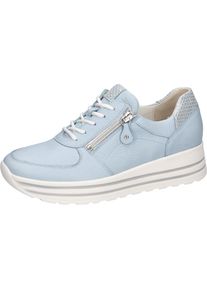 Waldl&auml;ufer Waldl&auml;ufer, Damen, Plateausneaker &raquo;H-LANA&laquo; Komfortschuh, Halbschuh, Bequemschuh in Komfortweite H (= sehr weit), hellblau, 4 (37), Trendy Sneaker mit 