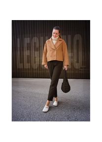 Leguano, Damen, Barfu&szlig;schuh &raquo;LADY FAMOUS&laquo; Flats, Ballerina, Bequemschuh mit goldfarbener Zierkette, creme, 42, Barfu&szlig;schuh, der das taktile Empfinden 