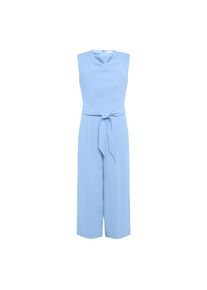 BETTY & CO Betty&Co, Damen, Jumpsuit &raquo;Jumpsuit mit Wasserfallausschnitt&laquo;, Hellblau, EURO, 38 - EURO, Hellblau, Passform: Tailliert