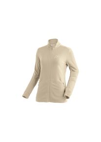 Maier Sports, Damen, &raquo;Denise Jacket W&laquo; Damen Midlayer, atmungsaktiv schnelltrocknend, Full-Zip, Regular fit, beige, 44, beige, Warme Fleecejacke aus 