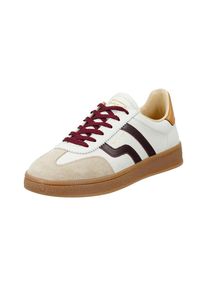 Gant, Damen, Sneaker &raquo;Cuzima&laquo; Retro Sneaker, Schn&uuml;rschuh mit Lederinnenausstattung, offwhite/plum red, 38, Retro Sneaker mit auff&auml;lligen Schn&uuml;rsenkeln