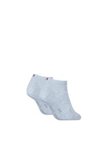 Tommy Hilfiger, Damen, Sneakersocken &raquo;TH WOMEN SNEAKER 2P&laquo; 2 Paar, Verst&auml;rkte Ferse und Spitze f&uuml;r zus&auml;tzliche Strapazierf&auml;higkeit, light blue melange