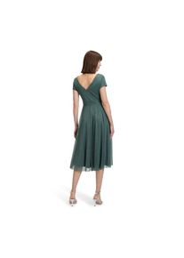 Vera Mont, Damen, Cocktailkleid &raquo;Cocktailkleid im Glitzer-Look&laquo;, Dark Green/Grey, 36 - EURO, Passform: Ausgestellt