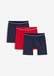 Boksershorts med bomull i ettersittende modell (3-pack), r&oslash;d, st&oslash;rrelse 7 (XL), bonprix