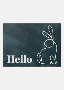 Vaskbar d&oslash;rmatte med p&aring;skemotiv, gr&aring;, st&oslash;rrelse 35x55 cm, bonprix