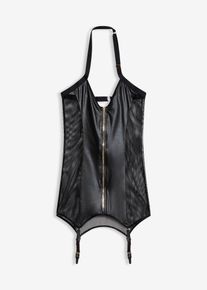 Korsettkjole med glidel&aring;s, svart, st&oslash;rrelse 36/38 (S), bonprix