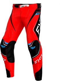 FXR Helium Edge MX Torrid, textile pants , color: Red/Black/White/Turquoise , size: 34