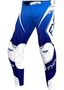 FXR Helium Edge MX Cobalt, textile pants , color: Blue/White/Dark Blue , size: 36