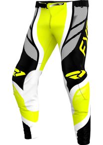 FXR Helium Infinity MX Fluro, textile pants , color: Neon-Yellow/Black/White , size: 30