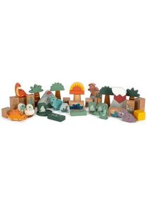 Small Foot Holzbausteine Dino | mehrfarbig