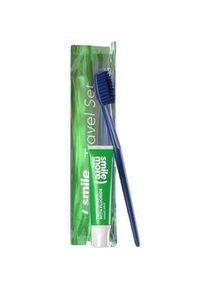 Hiskin, Handzahnb&uuml;rste, Set Smile Toothpaste 30Ml + Green Toothbrush + Cosmetic Bag (1 x)