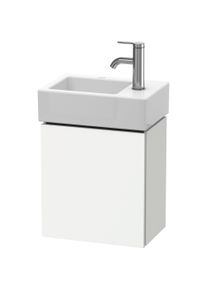 Duravit, Waschbeckenunterschrank, Waschtischunterbau L-CUBE 400x364x241mm, Anschlag links weiss matt (36.5 x 40 x 24 cm)