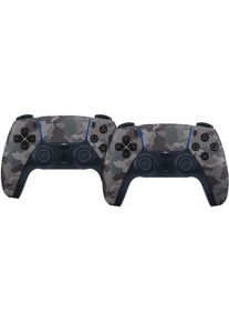 Sony PlayStation 5 DualSense Grey Camo Duo Pack (PS5), Gaming Controller, Grau