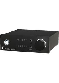 Pro-Ject Head Box S2 Digital (USB-DAC), Kopfh&ouml;rerverst&auml;rker, Schwarz