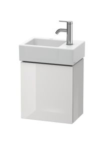 Duravit, Waschbeckenunterschrank, Waschtischunterbau L-CUBE 400x364x241mm Ans rechts weiss hochglanz (36.5 x 40 x 24 cm)