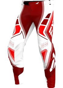 FXR Revo Velocity MX Pyro, textile pants , color: Dark Red/Red/White , size: 34