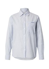 Pepe Jeans Kvinnor Blus 'GILDA' ljusbl&aring; / vit Storlek XS