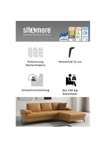 Sit & More sit&more Ecksofa &raquo;Morris Jubi&laquo; mit Armteilfunktion & 1 Zierkissen, optional Bettfunktion