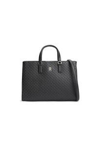 Tommy Hilfiger Henkeltasche &raquo;TH DAILY SATCHEL MONO&laquo; Damen Tragetasche, Handtasche mit Allover TH-Logopr&auml;gung