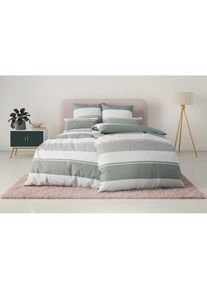 OTTO home Bettw&auml;sche &raquo;Yonne&laquo; 2 in frischen Farben, gestreifte Bettw&auml;sche, ab Gr. 135x200 cm