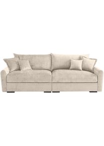 Home Affaire Big-Sofa &raquo;Finka, Breite 247 cm&laquo; Mega-Sofa, Cord oder Chenille-Struktur, mit Federkern & 4 Zierkissen