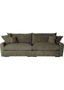 Home Affaire Big-Sofa &raquo;Finka, Breite 247 cm&laquo; Mega-Sofa, Cord oder Chenille-Struktur, mit Federkern & 4 Zierkissen