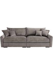 Home Affaire Big-Sofa &raquo;Finka, Breite 247 cm&laquo; Mega-Sofa, Cord oder Chenille-Struktur, mit Federkern & 4 Zierkissen