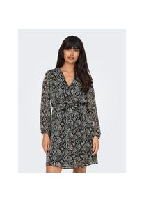 Only &raquo;ONLCERA 3/4 SHORT DRESS WVN NOOS&laquo; Sommerkleid schwarz, Gr&ouml;&szlig;e XS