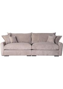 Home Affaire Big-Sofa &raquo;Finka, Breite 247 cm&laquo; Mega-Sofa, Cord oder Chenille-Struktur, mit Federkern & 4 Zierkissen