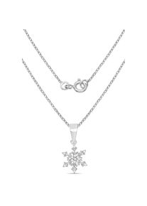 Firetti Kette mit Anh&auml;nger &raquo;Schmuck Geschenk, Eiskristall&laquo; mit Diamanten