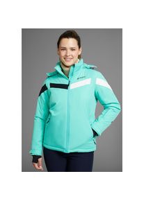 Maier Sports &raquo;Damen Jacke wattiert&laquo; mit Kapuze Wasser & winddicht & atmungsaktiv in gro&szlig;en Gr&ouml;&szlig;en gr&uuml;n, Gr&ouml;&szlig;e 40