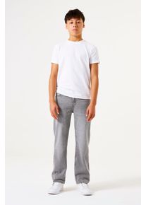 Straight-Jeans Garcia "Ilyano", Jungen, Gr. 152, N-Gr, medium used 5432, Denim/Jeans, Obermaterial: 100% Baumwolle, straight fit lang, Jeans Straight-Jeans, Etwas niedrigere Leibh&ouml;he