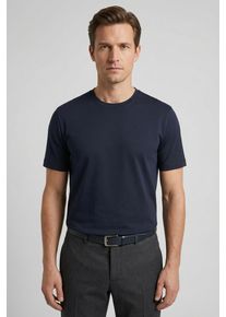 T-Shirt OLYMP, Herren, Gr. L, blau (marine), Jersey, Obermaterial: 100% Baumwolle, unifarben, regular fit normal, Rundhals, Shirts T-Shirt, basic, normale Passform, Rundhals