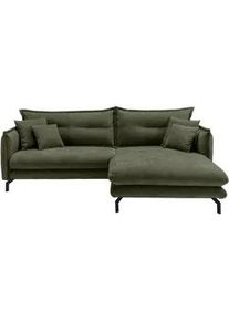 Ecksofa Lava ca. 255x180 cm Olivgr&uuml;n