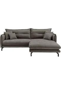 Ecksofa Lava ca. 255x180 cm Graubraun