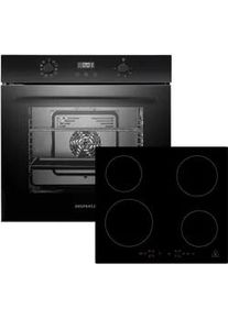 respekta Backofenset ASET7004295l ca. 59,5/59,5/56,5 cm Schwarz