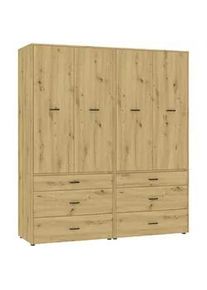 Kleiderschrank Kivo Eiche Artisan
