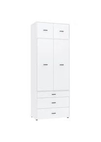 Kleiderschrank Kivo Wei&szlig;