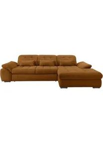 Ecksofa mit Bettkasten Rigatti ca. 314x184 cm Goldfarben