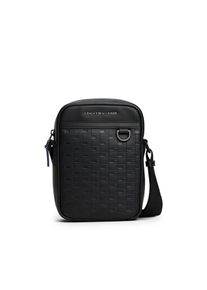Tommy Hilfiger, Herren, Umh&auml;ngetasche &raquo;TH MODERN MINI REPORTER&laquo;, Men Schultertasche, Crossbody-Bag mit Flechtmuster, schwarz, schwarz, Aus 