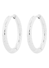 Adelia&acute;s Adelia ́s, Damen, Paar Creolen &raquo;Damen Ohrringe &iquest; Creole aus Edelstahl&laquo;, silber, Ohrring Verschluss : Klappschlie&szlig;e