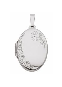 Adelia&acute;s Adelia ́s, Damen, Kettenanh&auml;nger &raquo;375 Wei&szlig;gold Medaillon Anh&auml;nger&laquo; (), silber, silber, Ma&szlig;e - Breite 17,2 mm - H&ouml;he 23,4 mm