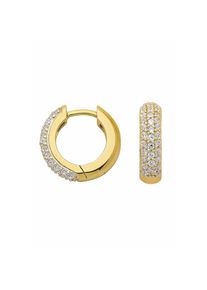 Adelia&acute;s Adelia ́s, Damen, Paar Creolen &raquo;333 Gold Ohrringe Creolen mit Zirkonia &Oslash; 13, 9 mm&laquo;, gold, gold, Ma&szlig;e - &Oslash; 13,9 mm - Breite 4 mm