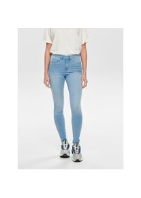 Only, Damen, High-waist-Jeans &raquo;ONLROYAL &ndash; Skinny-Jeans mit hoher Taille und Abriebeffekt&laquo; skinny fit, casual, Denim, Baumwollmischung, Eingrifftaschen
