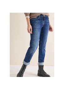 Cecil, Damen, Straight-Jeans &raquo;Style Scarlett&laquo; im 5-Pocket-Style, mid blue used wash, 25 - L&auml;nge 28, Jeans im Casual Fit f&uuml;r Damen von Cecil