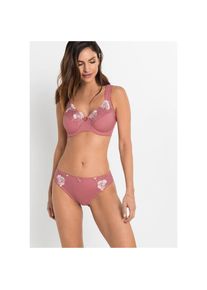 bonprix, Damen, Packung, 2 tlg. im praktischen Zweierpack, aus Polyamid und Elasthan, rauchrose+zartrosa gebl&uuml;mt, Cup C, 80 - Cup C, rauchrose+