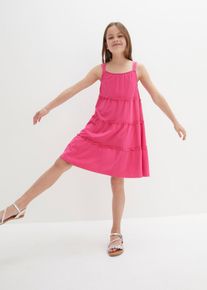 Meisjes zomerjurk - pink - maat 140/146 - 100% katoen - bonprix