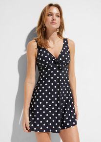 Badpakjurk met brede bandjes - zwart - maat 52 - bonprix